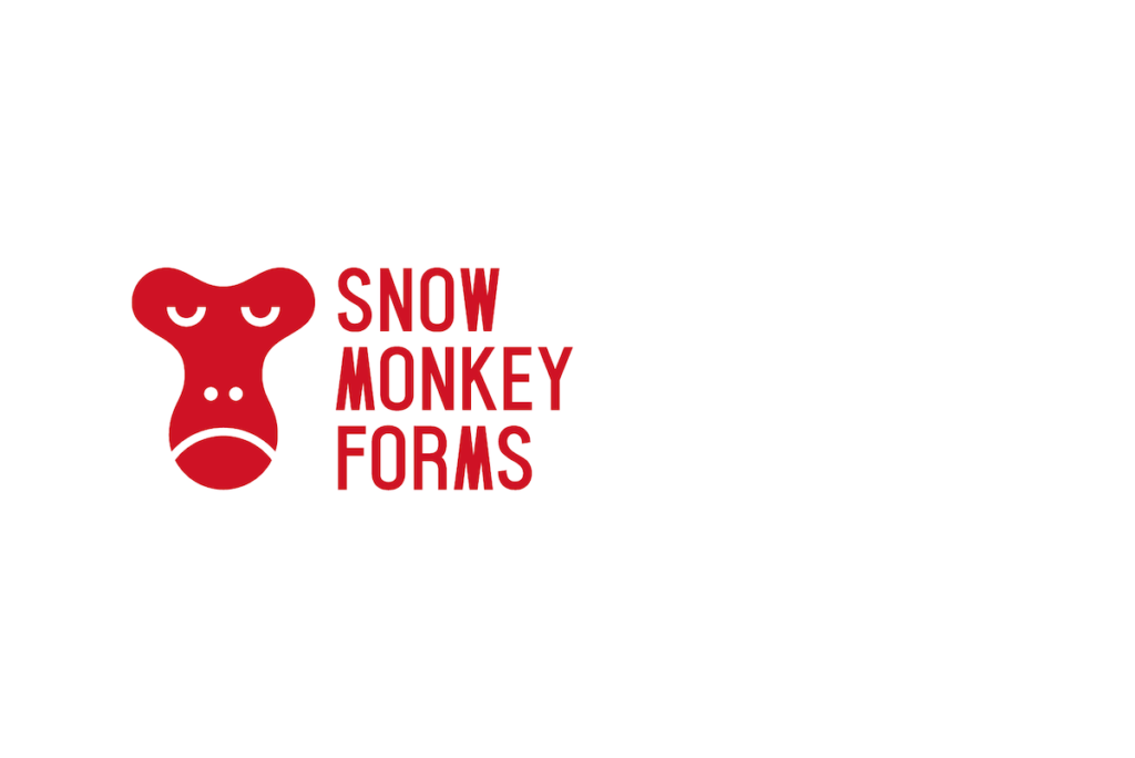 Snow Monkey Formsロゴ（白）